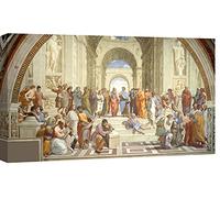 canvashop Quadro Raffaello Sanzio Scuola Di Atene 100x50 cm