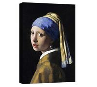canvashop Quadro Vermeer Ragazza Col Turbante e Orecchino Di Perla 70x50