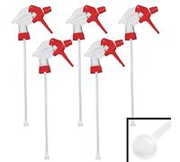 Canyon CHS-3A - Testina spray professionale, 5 pezzi, colore rosso, bianco, resistente ai solventi, con filtro e 1,1 ml per spruzzo, regolazione graduale dello spruzzo con filettatura 28/400,