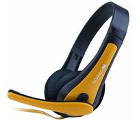 CANYON - Cuffie stereo per PC semplici, nere/gialle
