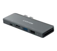 Canyon Docking Station USB-C Multiporta 7 in 1 Grigio