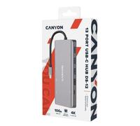 Canyon DS-12 Docking Station USB-C Multiporta 13 in 1 Grigio