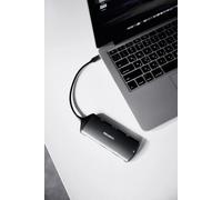 Canyon DS-15 USB 3.2 Gen 1 [3.1 1] Type-C Grigio (Canyon 8 in hub, with 1*HDMI, 1*Gigabit Ethernet Dark Grey) [CNS-TDS15] NEW