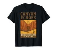 Canyon Echoes Camicia Echo Amphitheatre Red Rock New Mexico Maglietta