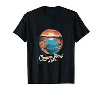 Canyon Ferry Lago Tramonto Paesaggio Opere d'arte Maglietta