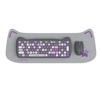 CANYON HSET-W6 Set tastiera e mouse con tappetino per mouse, grigio