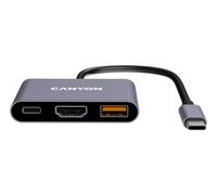 Canyon Hub USB-C, adattatore 3 in 1 con HDMI, USB-A e 100 W Power Delivery