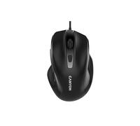 CANYON Mouse M-6, forma ergonomica, 3200 DPI, durata di 3 milioni di clic, filo nero