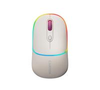 CANYON MW-22 - Mouse wireless RGB 2 in 1, colore: Beige