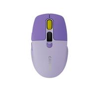 MOUSE WIRELESS CANYON MW26, Tasti: 6, Bluetooth, 2.4G, Collegamento Bluetooth, Ricevitore USB, Scrolling a Rotella di scorrimento, forma ergonomica, Viola, Giallo