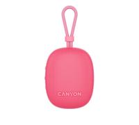 CANYON OnMove 12 - Altoparlante wireless portatile, 5 W, IPX7 impermeabile, Bluetooth 5.3, accoppiamento stereo TWS, 12 ore di riproduzione, ricarica rapida USB-C, batteria da 1200 mAh, rosa