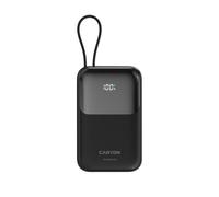 POWERBANK CANYON OnPower 101 - uscita USB-C 22,5W, ricarica rapida, cavo integrato 10000 mAh, Nero