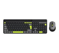 CANYON Set tastiera e mouse wireless HSET-W5, nero