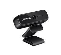CANYON Webcam USB con microfono | Videocamera web di qualità HD 720p / 30fps per TV / PC / laptop / tablet | Correzione della luce HD Lente a 5 strati per Skype, Zoom, FaceTime, Hangouts