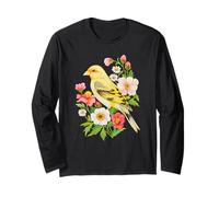 Canzone del Prato - Sussurri di Uccelli e Fiori Maglia a Manica