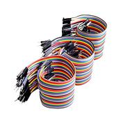 Canzoon Dupont Wire Breadboard 120Pcs Jumper Wire Maschio A Femmina, Maschio A Maschio, Femmina A Femmina Ponticelli Jumper Per Mock Up, Per Test Rapido Del Circuito