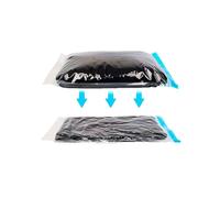 CAO 2 sacchetti di compressione manuale da campeggio, trasparenti, 53 x 37 cm