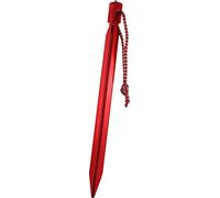 CAO - 6 picchetti in alluminio con 3 facce, 18 cm, per adulti, unisex, colore: rosso