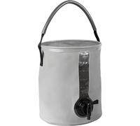 Cao C.a.o. -Seau avec Robinet 10 litres en Eva-Hauteur 25 Cm-Diamètre Ø 22 Cm, Secchio, Grigio