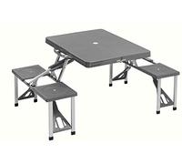Cao Tavolo da picnic con valigia da campeggio, Blu (Grigio), 85 x 65 x 67 cm