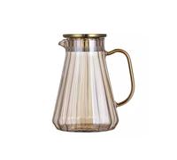CAOJLjiaxiang-2012 Caraffa in vetro di grande capacità per la casa, caraffa creativa per acqua fredda, succhi di frutta, latte, caffè, teiera, 1,5 l o 1,8 l