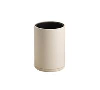 CAOJLjiaxiang-2012 Pattumiera ad alto colore per la casa, il soggiorno, la cucina, la camera da letto, il bagno, moderno, semplice, senza coperchio, colore crema, per il bagno, bianco