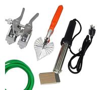 CAOJS PU Round Belt Welding Machine - 150W Soldering Iron, High-Precision Connector, Angle Pliers, Adjustable Temperature 150℃~400℃ & Quickly And Efficiently, Suit for Beginners Pros, Plastic Strips