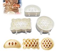 CAOMEI Set da 3 pezzi Mini Stampo per Crostata, Stampi per Crostatine a 3 Forme Stampi per Torta a Mano, Tortiera Crostata per Fare Quiche, Torte, Torta di Mele