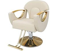 CAOMEIYING Sedia Idraulica Per Lavoro O Casa, Sedia Per Salone Di Bellezza Sedia Da Salone Sedia Da Barbiere Sedia Da Parrucchiere Girevole Idraulica Classic Hair (420 Libbre), Bianco