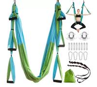 Caossuixin Aerial, set di amaca per yoga, yoga, altalena, anti gravità, pilates, yoga, da appendere, con accessori di montaggio e borsa per il trasporto, portata fino a 200 kg