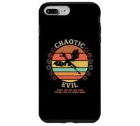 Caotic Evil Where The XP Comes Vintage D20 Dragon RPG Gamer Custodia per iPhone 7 Plus/8 Plus