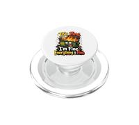 Caotico Cassonetto Fuoco Sarcastico Tutto Ok PopSockets PopGrip per MagSafe