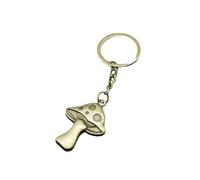 CAOXIAN Portachiavi Fungo Charm per Donne e Uomini - Pendente Tono Oro Metallo per Borsa e Zaino