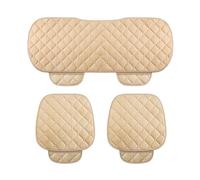 CAOXINZI 3 Pezzi Cuscino per Sedile Auto per Evoque (2door) 2012-2015, Cuscino per Seggiolino Auto, Coprisedile Coprisedili per Sedili Anteriori e Posteriori Auto Accessori,A-Beige