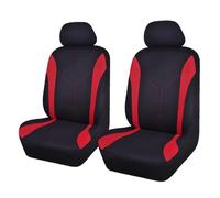 CAOXINZI 4 Pezzi Coprisedile Anteriore Auto per Mini Cooper (2002-2006) [R50/R53], Set di Coprisedili e Copri Poggiatesta per Sedili Anteriori Auto, Compatibile con Airbag, Auto Accessori,A-Red