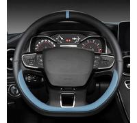 CAOXINZI Coprivolante per Auto in Pelle Microfibra per Ford Transit/Tourneo Custom 2023-2024 2025, Protezione Custodia Volante Auto Cover Antiscivolo Coprivolante per Auto Accessori Interni