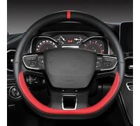 CAOXINZI Coprivolante per Auto in Pelle Microfibra per Ford Transit/Tourneo Custom 2023-2024 2025, Protezione Custodia Volante Auto Cover Antiscivolo Coprivolante per Auto Accessori Interni