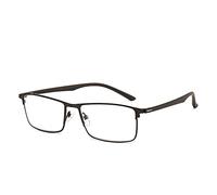 CAOXN Occhiali da Lettura Aziendali Anti-Luce Blu Lenti in Resina Ad Alta Definizione Maschili Anti-Radiazioni Occhiali Ottici Presbiti Presbiti Ultraleggeri,Nero,+3.00