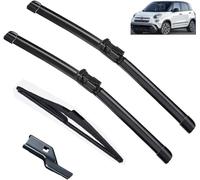 CaoYH Spazzole Tergicristallo Auto per Fiat 500L 2012-2020 Tergicristalli Automotive Tergicristallo Set Braccio e Spazzola Tergilunotto