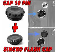 CAP 10-PIN MC-30 SYNC FLASH COVER CAMERA ADATTO PER NIKON D800E D700 D500 F3 D4