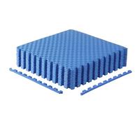 CAP Barbell Confezione da 2 tappetini puzzle per esercizi, 61 x 61 x 1,27 cm, motivo tatami, blu