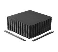 CAP Barbell Confezione da 2 tappetini puzzle per esercizi, 61 x 61 x 1,9 cm, motivo a T, nero