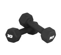 CAP Barbell Pesi per manubri in neoprene da 10 libbre, coppia, neri
