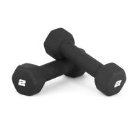 CAP Barbell Pesi per manubri in neoprene da 2 libbre, coppia, neri
