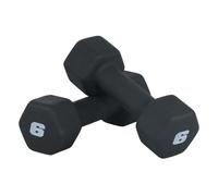 CAP Barbell Pesi per manubri in neoprene da 6 libbre, coppia, neri