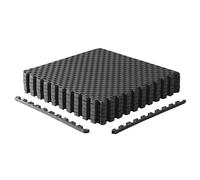 Cap Barbell Tappetino per esercizi spesso 1,9 cm, 6 pezzi, motivo tatami, nero [esercizi e fitness, EVA, schiuma, piastrelle ad incastro; motivo]