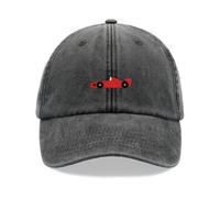 Cap Base Red Racing Car Cappellino Baseball Vintage Lavato Unisex