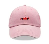 Cap Base Red Racing Car Cappellino Baseball Vintage Lavato Unisex