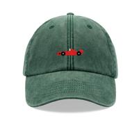 Cap Base Red Racing Car Cappellino Baseball Vintage Lavato Unisex