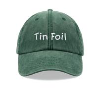 Cap Base Tin Foil Baseball Cap Vintage Washed Unisex Dad Hat Conspiracy Theory